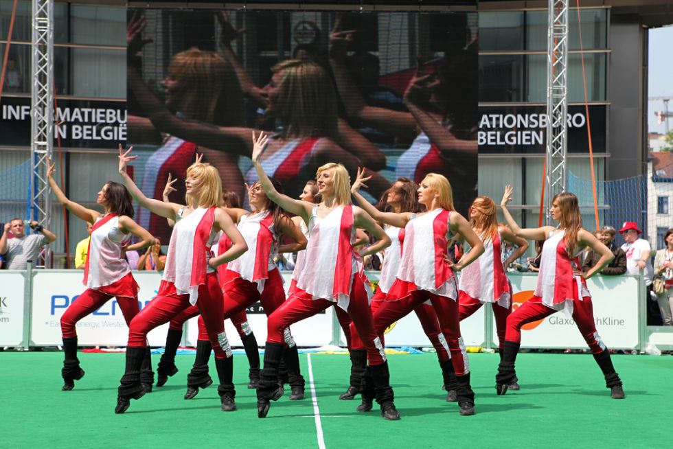 European Football Tournament Bruksela 2012, Cheerleaders Wrocław 4, foto: Luiza Różycka, fotograf eventowy Luiza Różycka