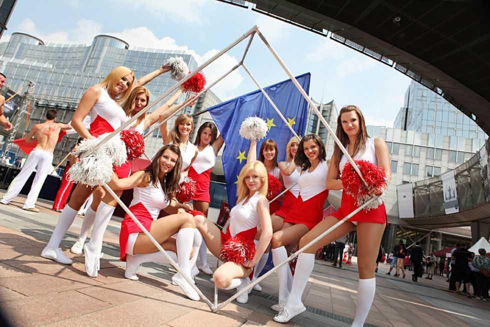 European Football Tournament Bruksela 2012, Cheerleaders Wrocław 3, foto: Luiza Różycka, fotograf eventowy Luiza Różycka